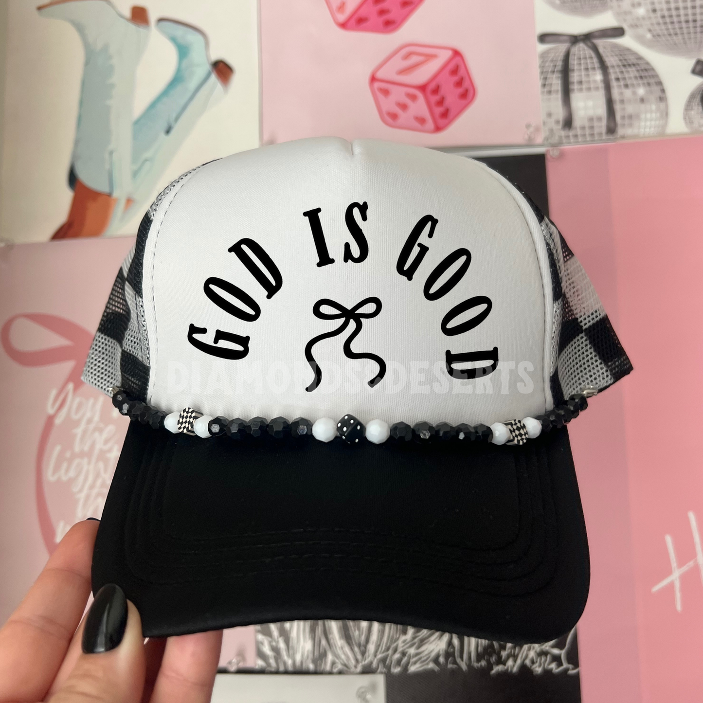 God Is Good Hat DTF Transfer