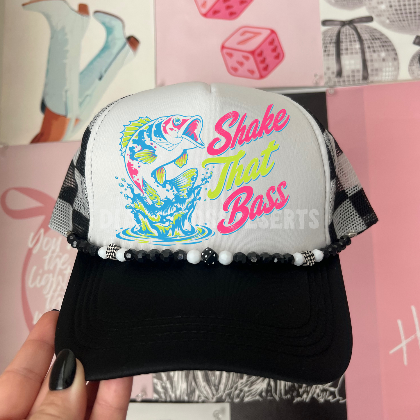 Shake That Bass Hat DTF Transfer