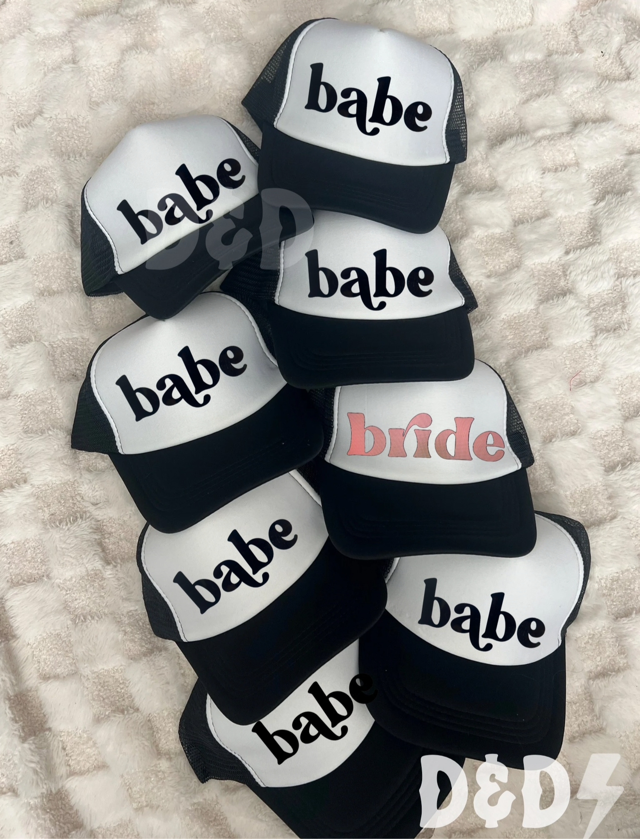 Bride & Babe Bachelorette Party Trucker Hat