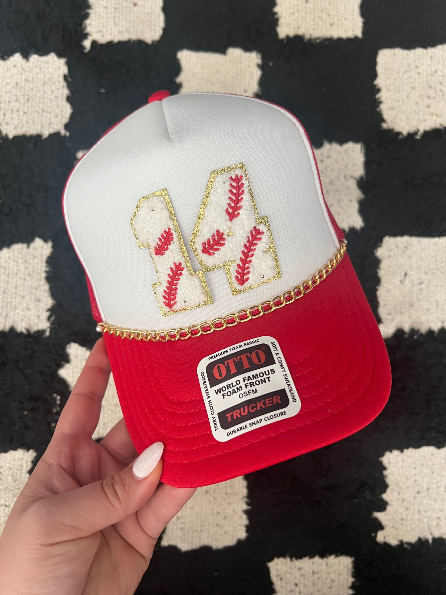 Baseball Number Trucker Hat