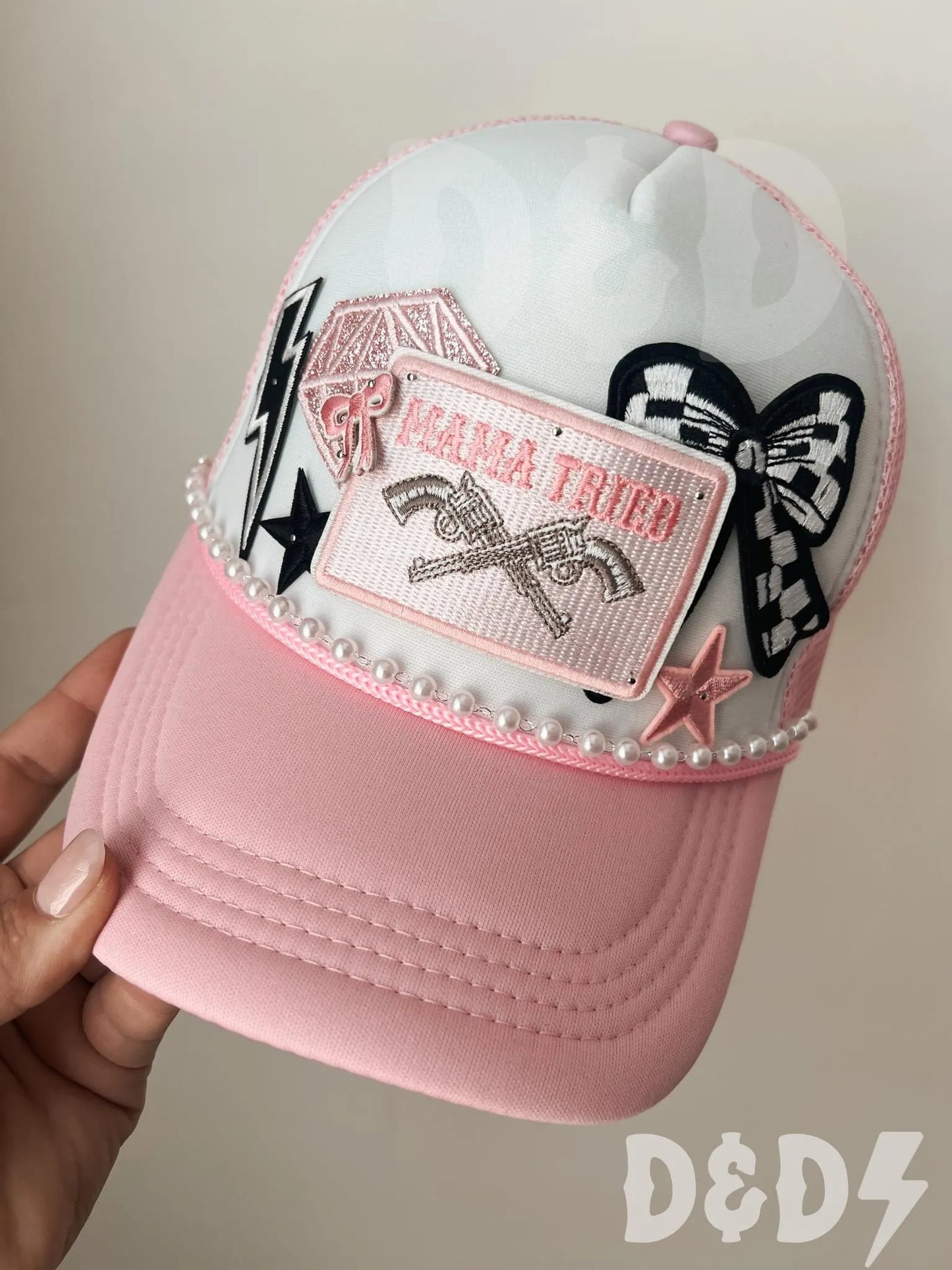 Mama Tried Trucker Patch Hat, Iron Patches, Trucker Hat, Cowgirl Trucker Hat, Woman’s Trucker Hat, Camo Trucker Hat With Patches