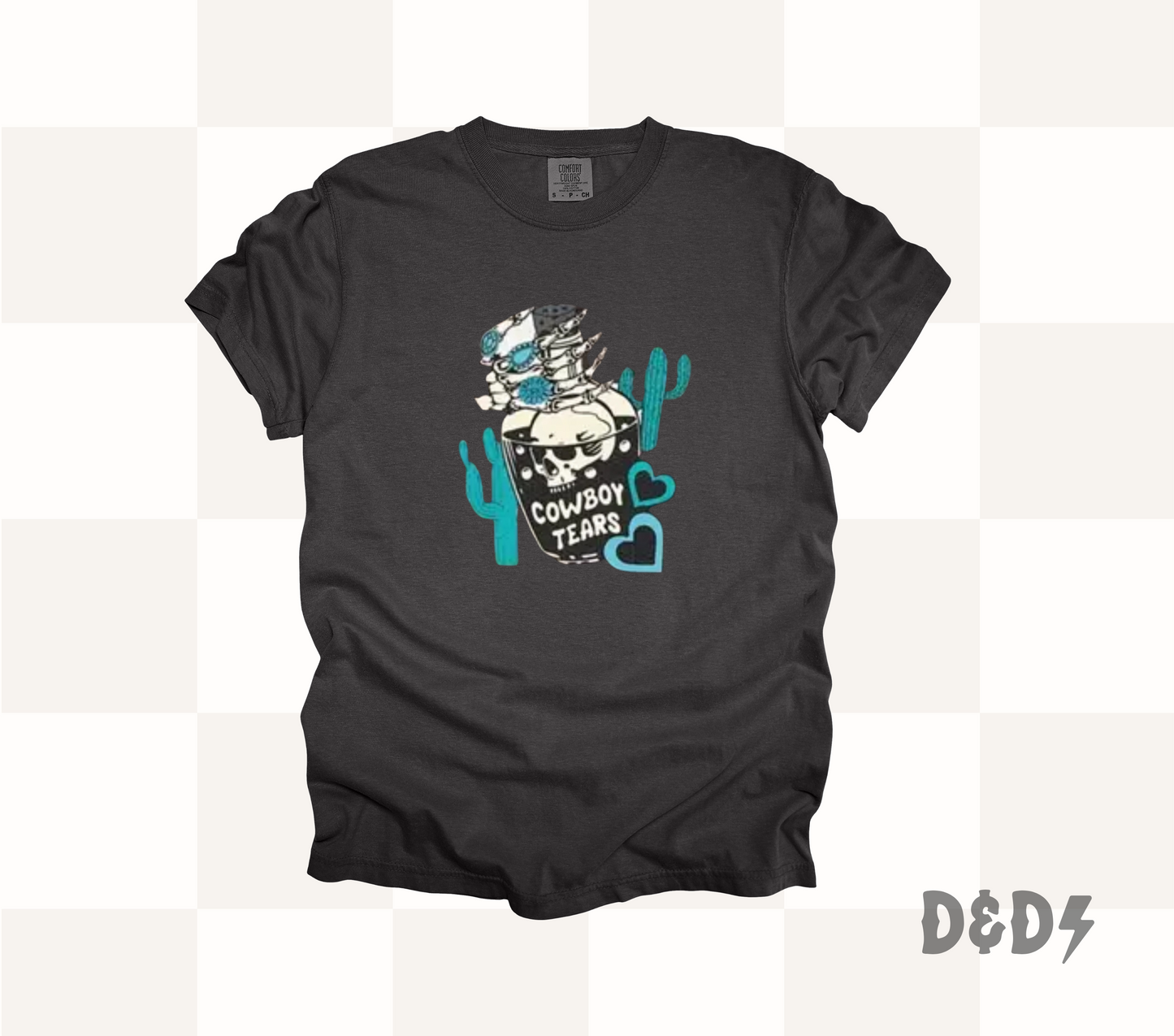 Western Cowboy Tears Shirt & Crewneck