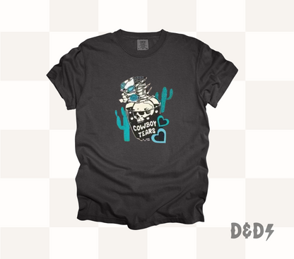 Western Cowboy Tears Shirt & Crewneck