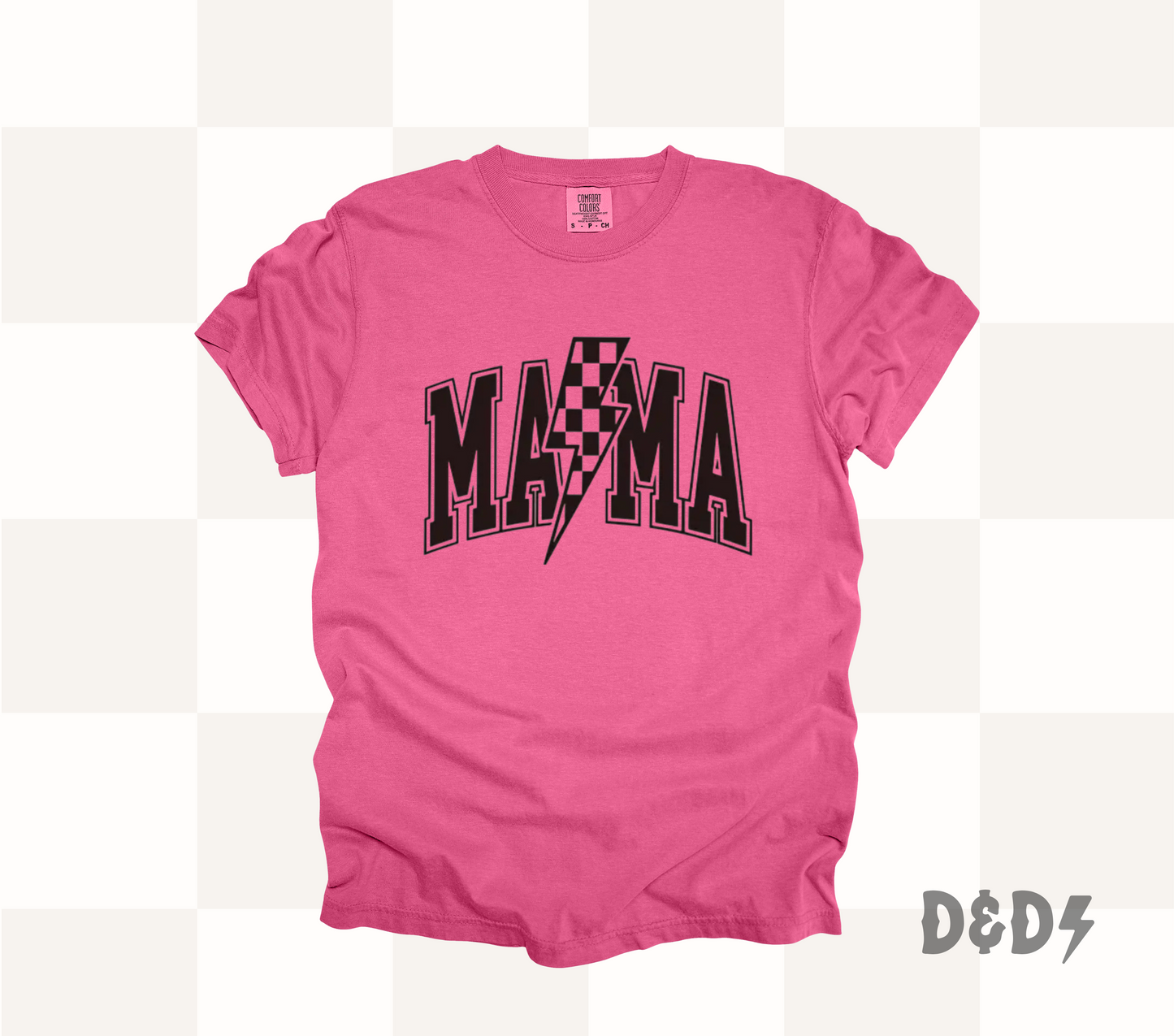 Checkered Mama Shirt & Crewneck