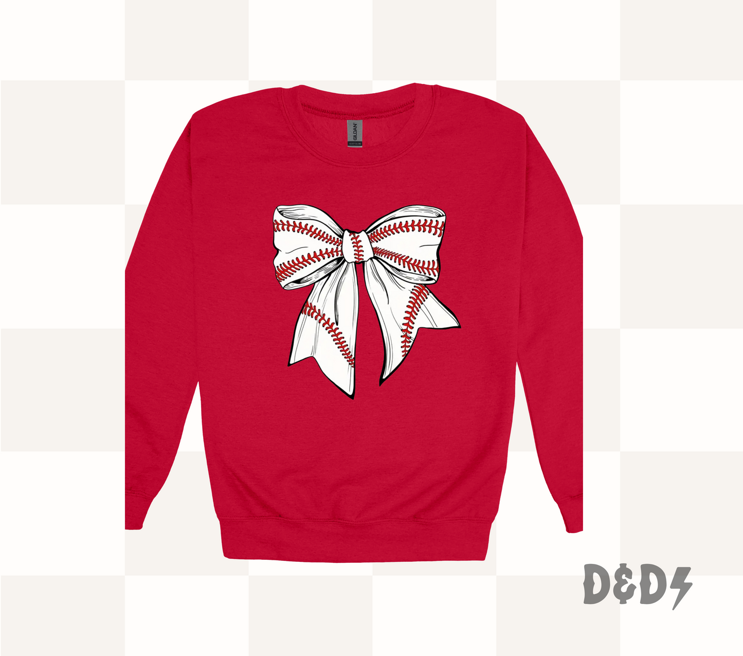 Baseball Bow Shirt & Crewneck