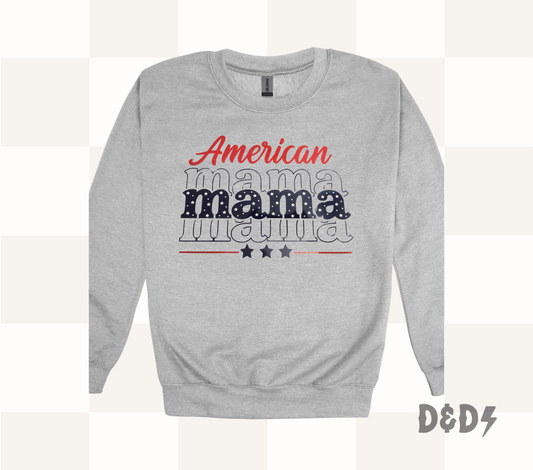 American Mama Shirt & Crewneck