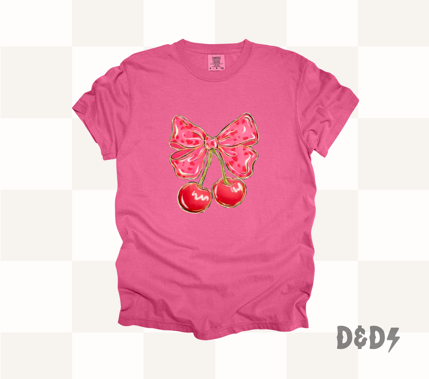 Cherry Bow Shirt & Crewneck