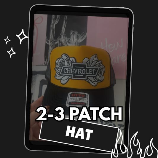 Trucker Hat: 2-3 Patches