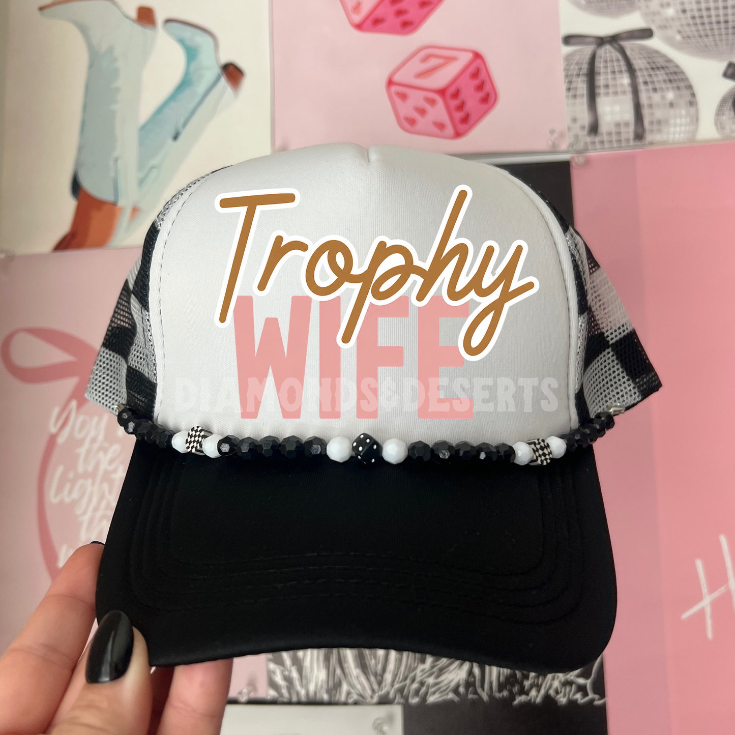 Trophy Wife Hat DTF Transfer