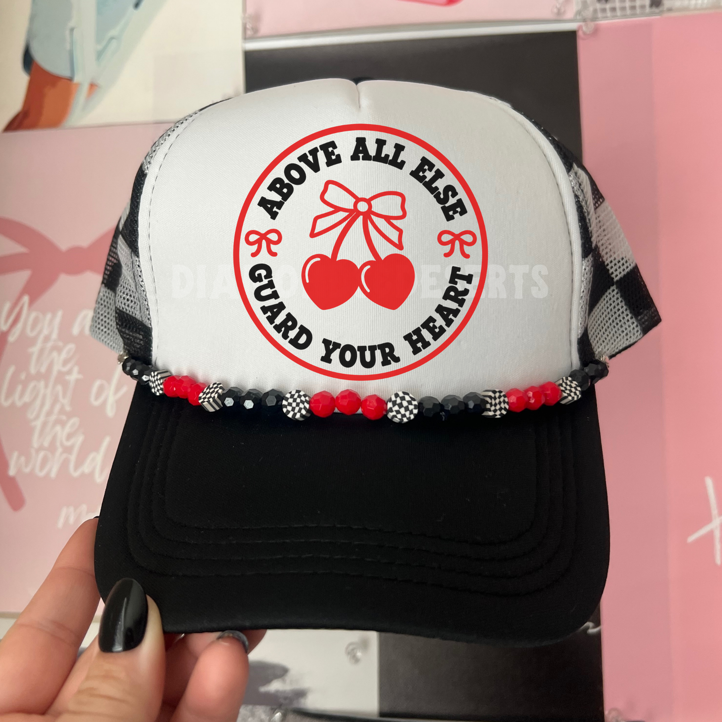 Above All Else Hat DTF Transfer