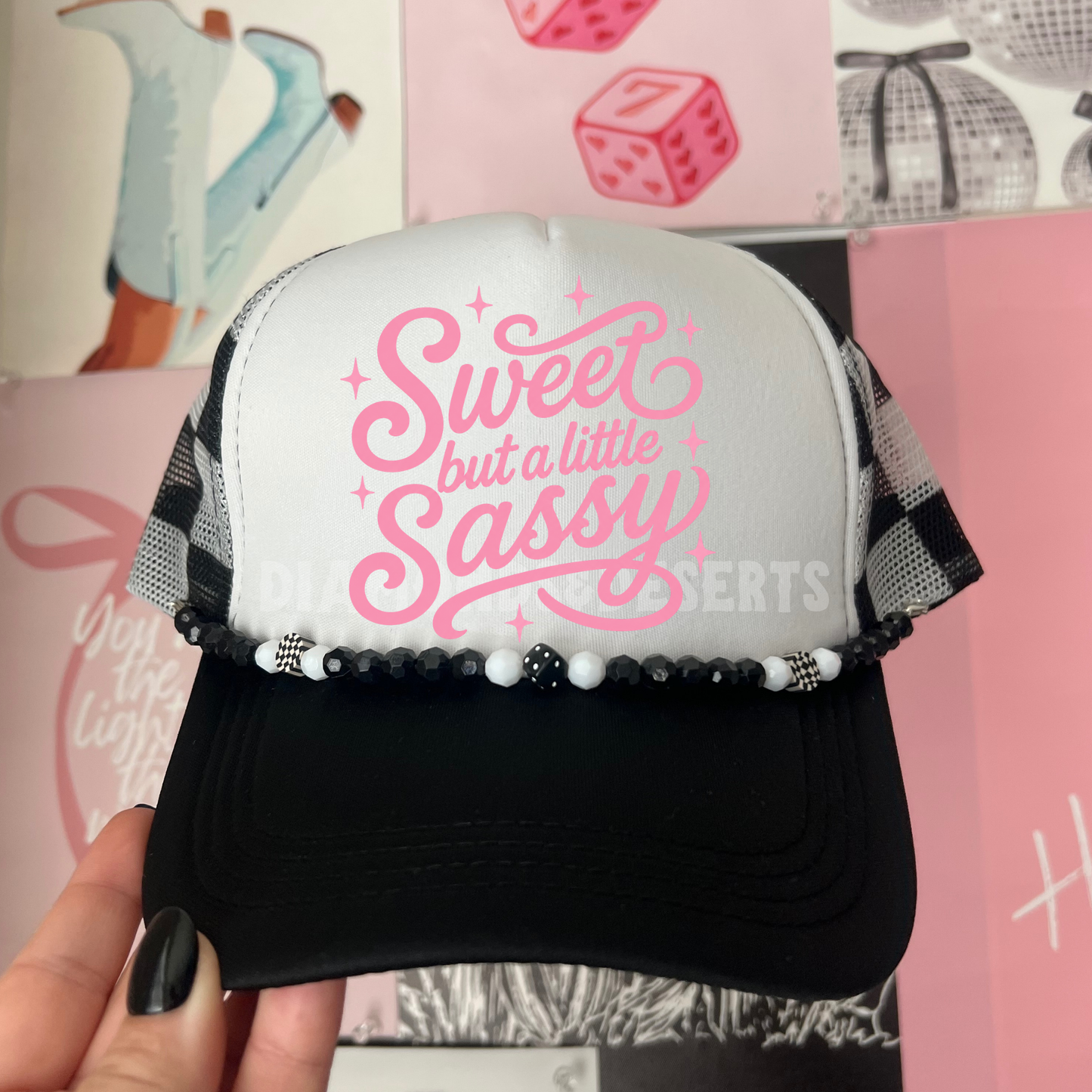 Sweet But Sassy Hat DTF Transfer