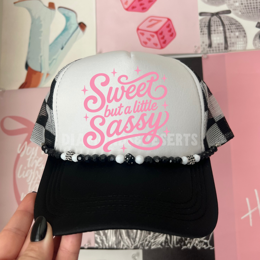 Sweet But Sassy Hat DTF Transfer