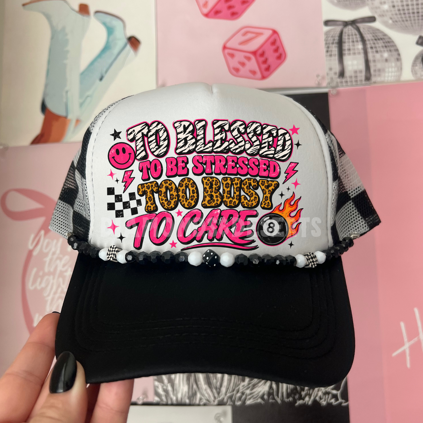 To blessed Hat DTF Transfer
