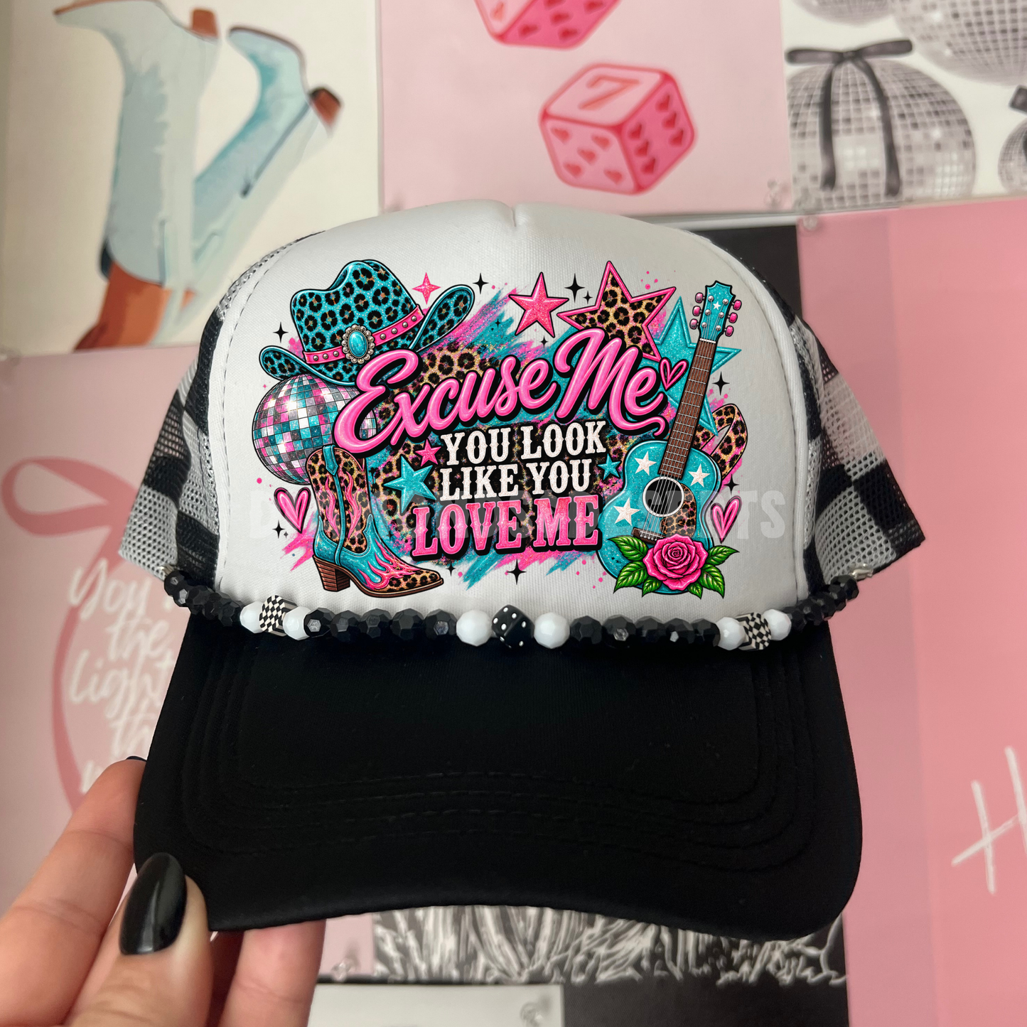 Excuse Me You Look Like You Love Me Hat DTF Transfer
