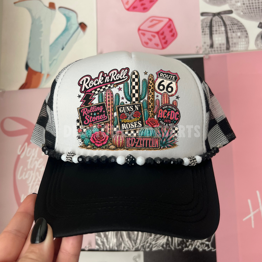 Rock N Roll Cactus Hat DTF Transfer