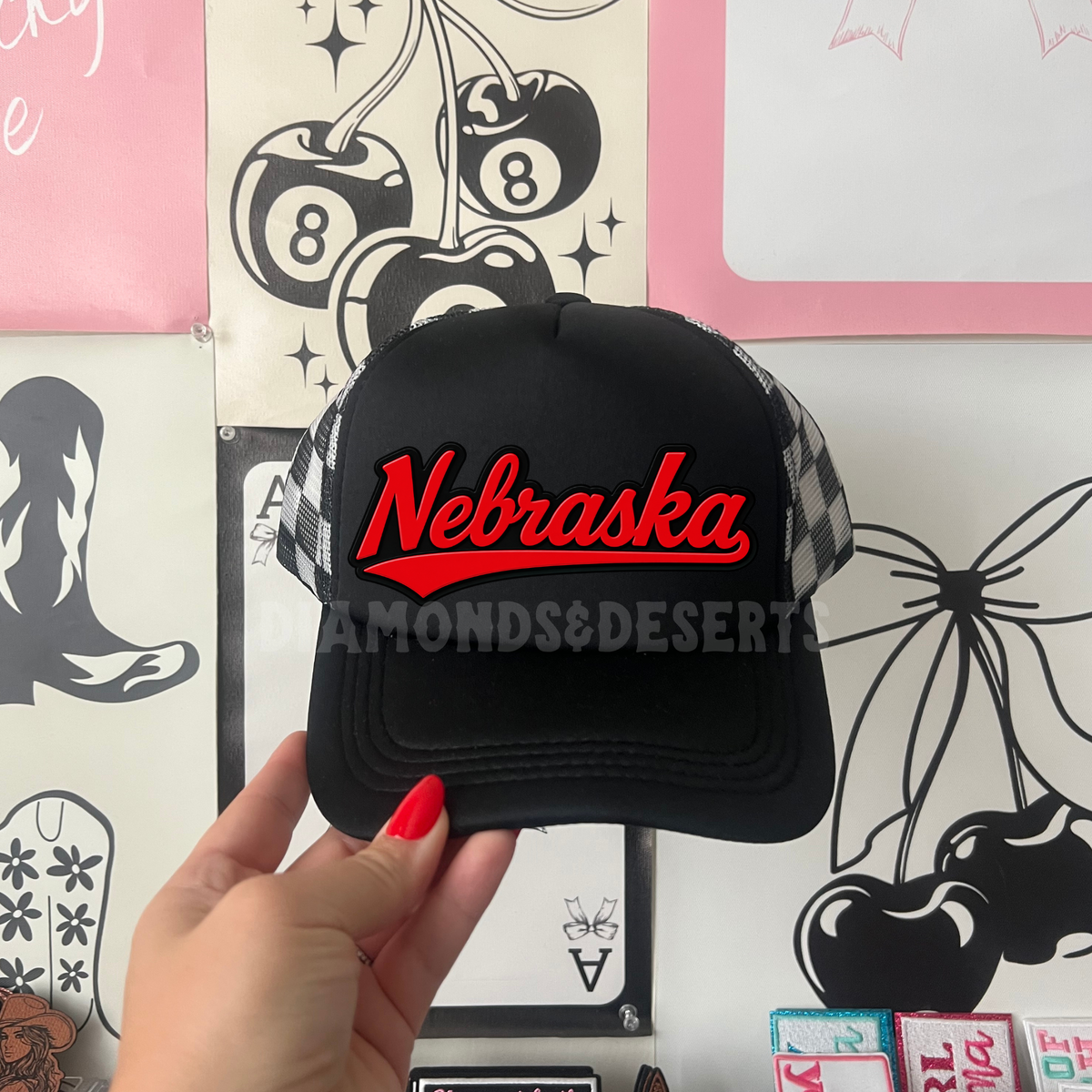 Nebraska Hat DTF Transfer