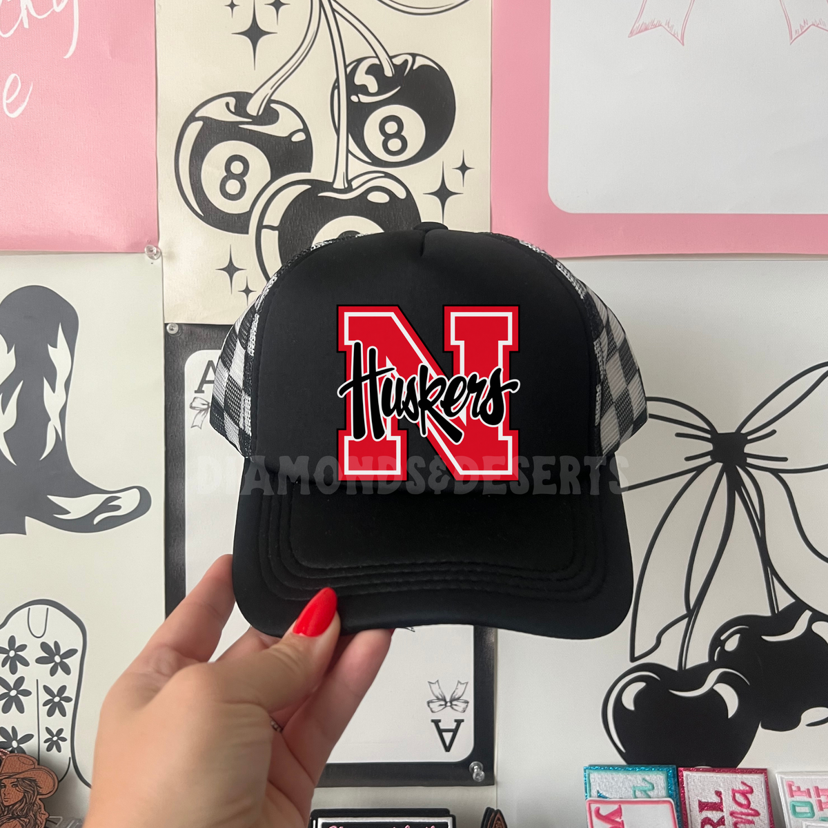 Nebraska Huskers Hat DTF Transfer