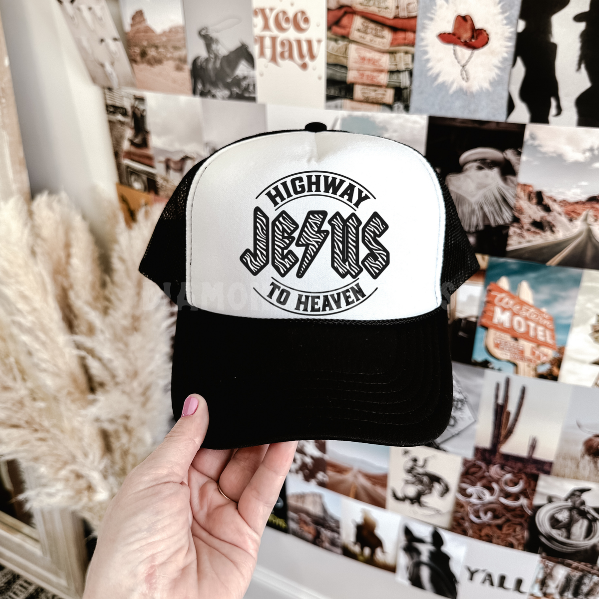 Highway To Heaven Hat DTF Transfer