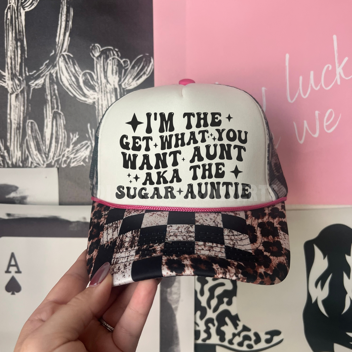 Sugar Auntie Hat DTF Transfer