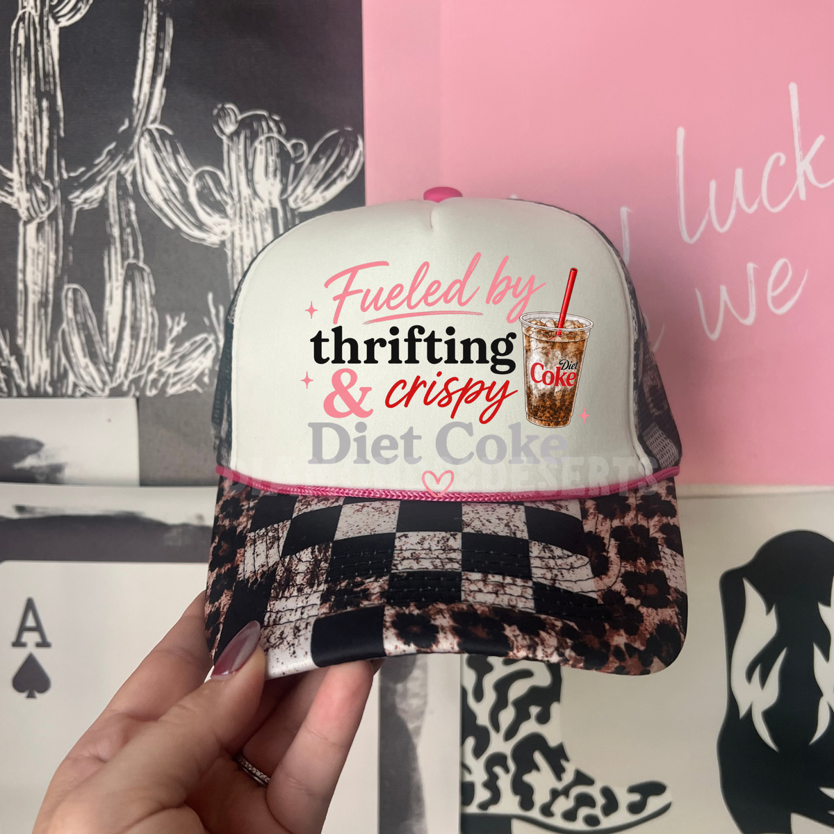 Crispy Diet Coke Hat DTF Transfer