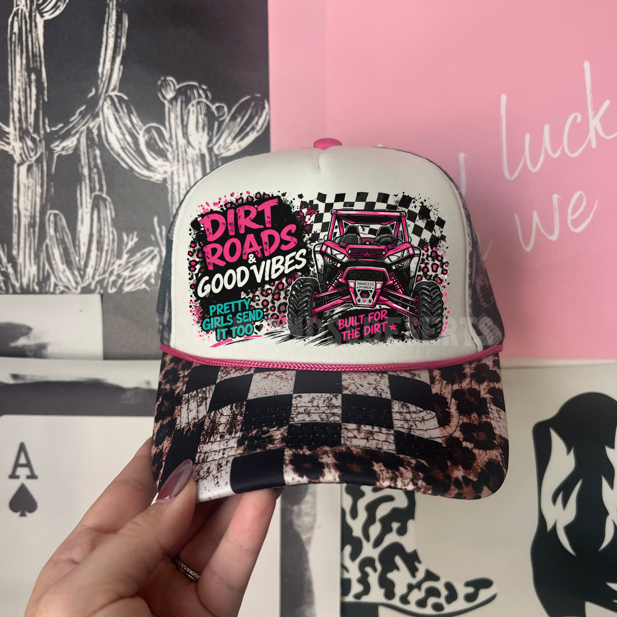 Dirt Roads & Good Vibes Hat DTF Transfer