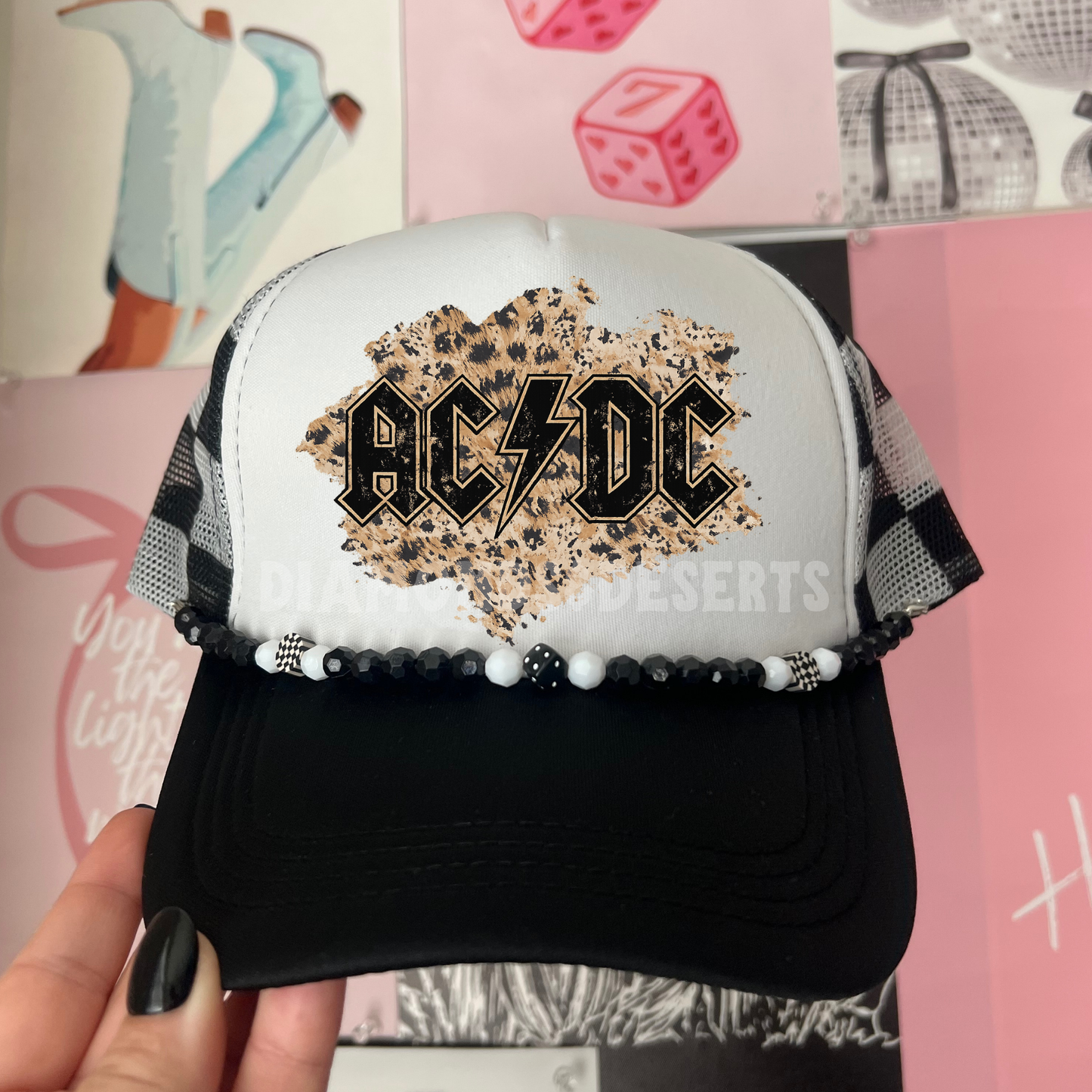 ACDC Hat DTF Transfer