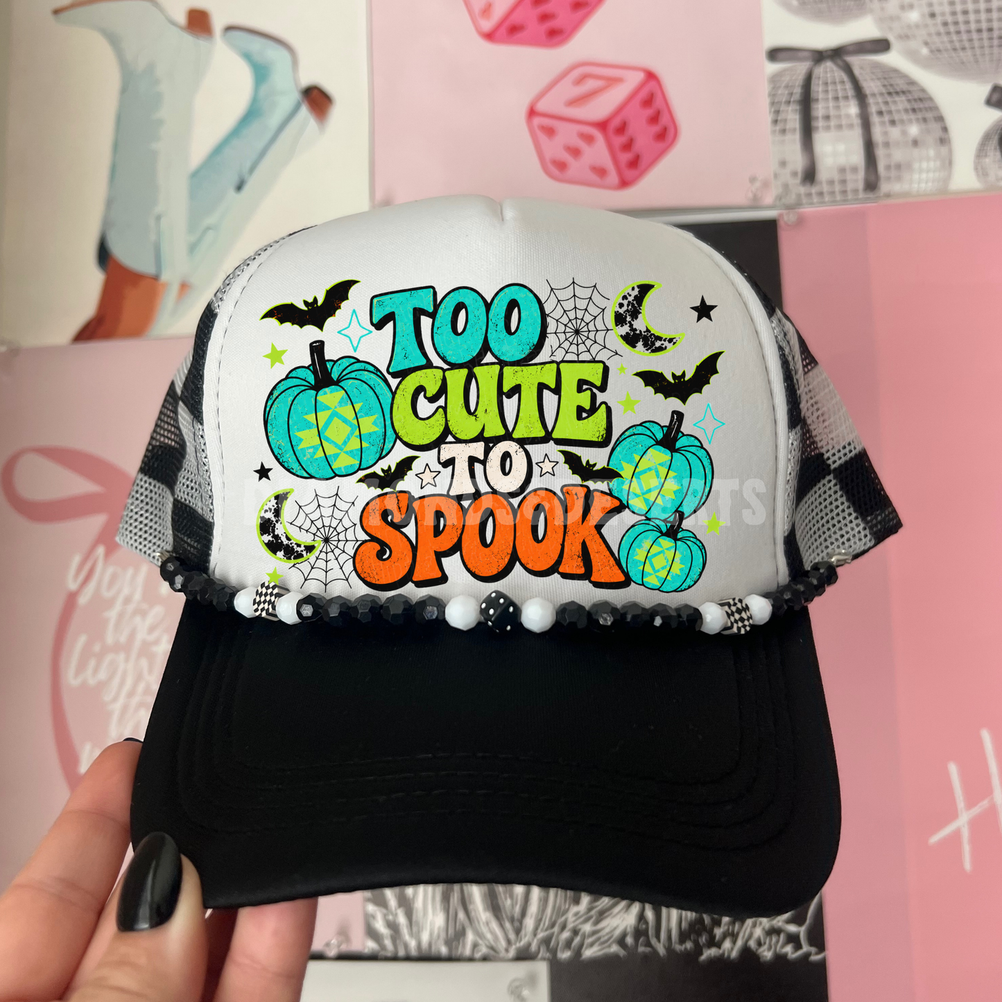 Too Cute To Spook Hat DTF Transfer