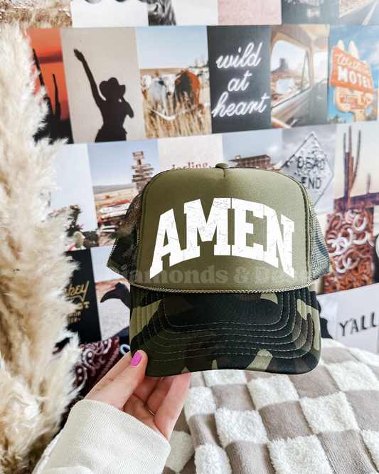 Amen Hat DTF Transfer