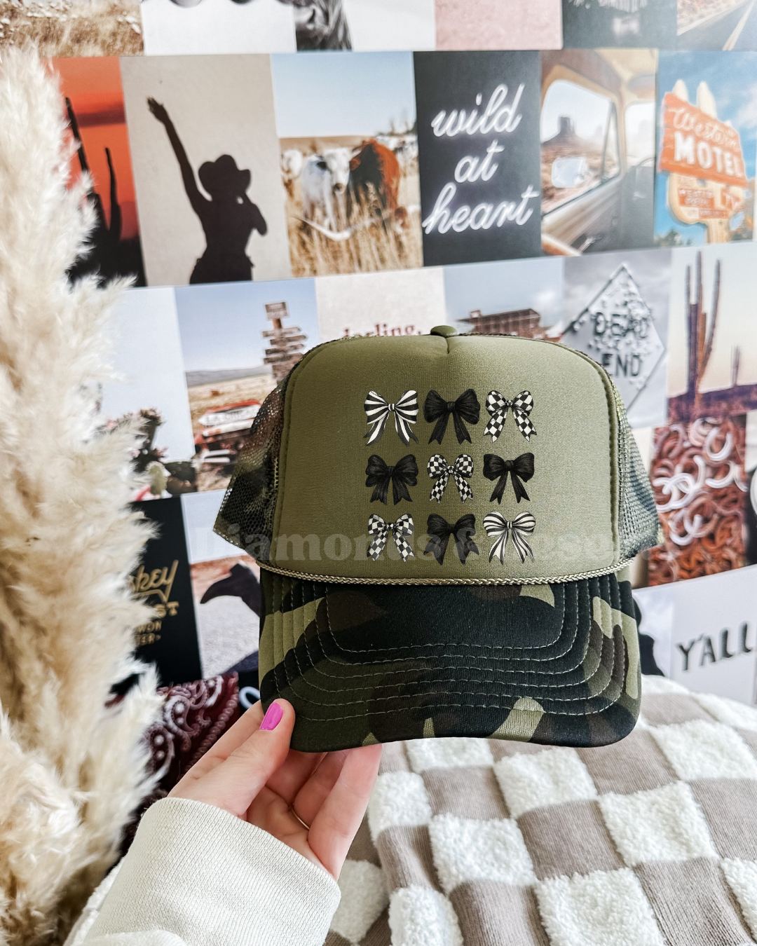 Bows Hat DTF Transfer