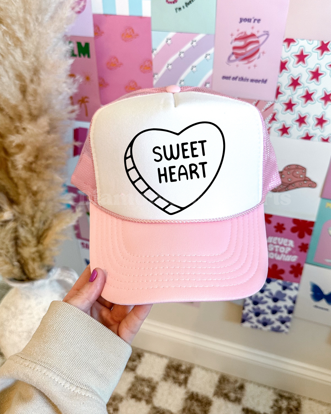 Sweet Heart Hat DTF Transfer