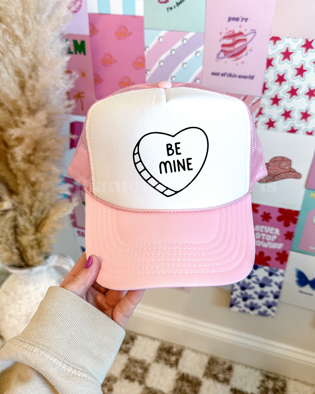 Be Mine Hat DTF Transfer