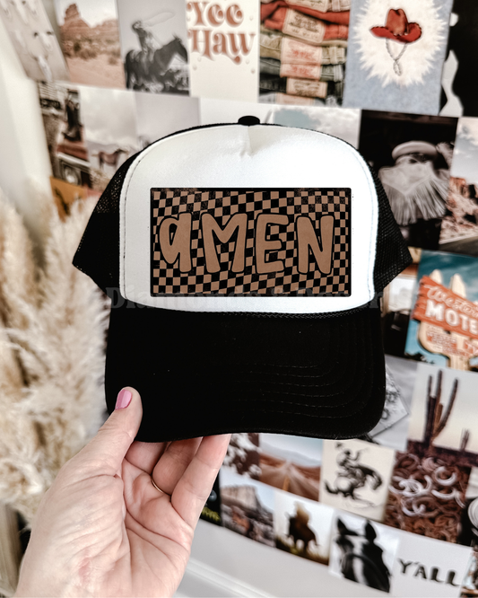 Amen Hat DTF Transfer