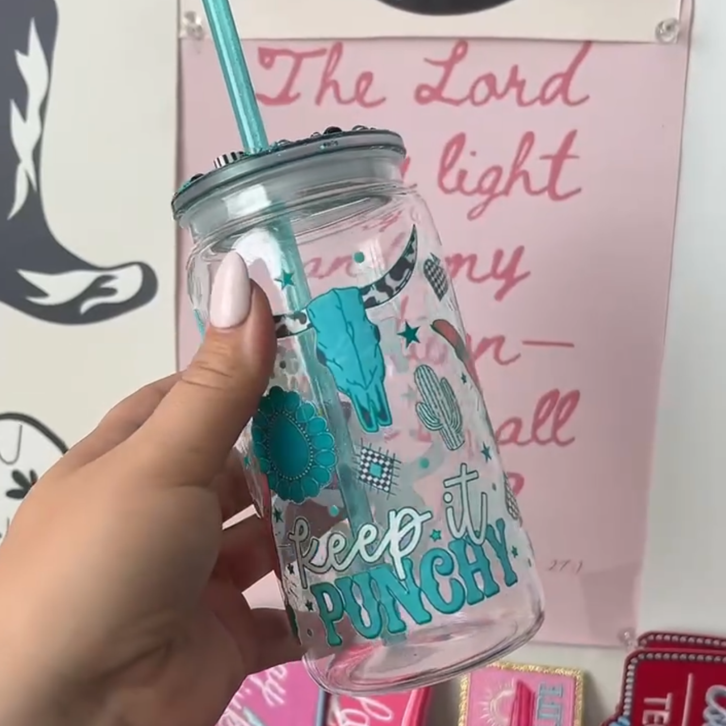 Western Edgy Acrylic Cup