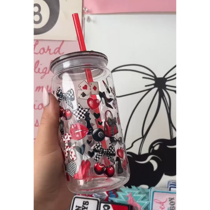 Checkered Bougie Acrylic Cup
