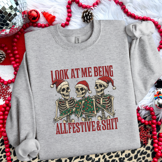 Festive & Sht Graphic T-Shirt
