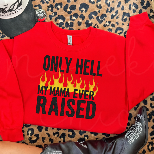 Only Hell My Mama Ever Raised Graphic T-Shirt