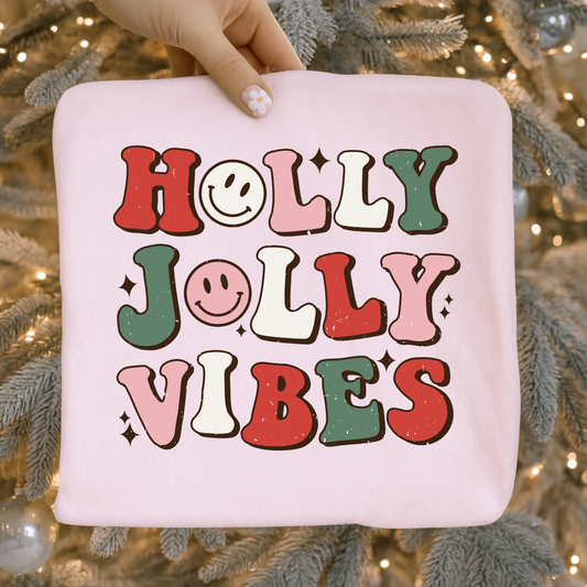 Holly Jolly Vibes Graphic T-Shirt