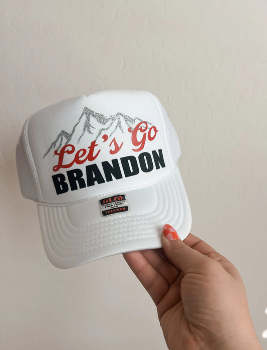 Let’s Go Brandon Hat, Coors Light Cowgirl Trucker Hat with charm chain, Country Concert Hat, Country Girl Hat, Trucker Hat