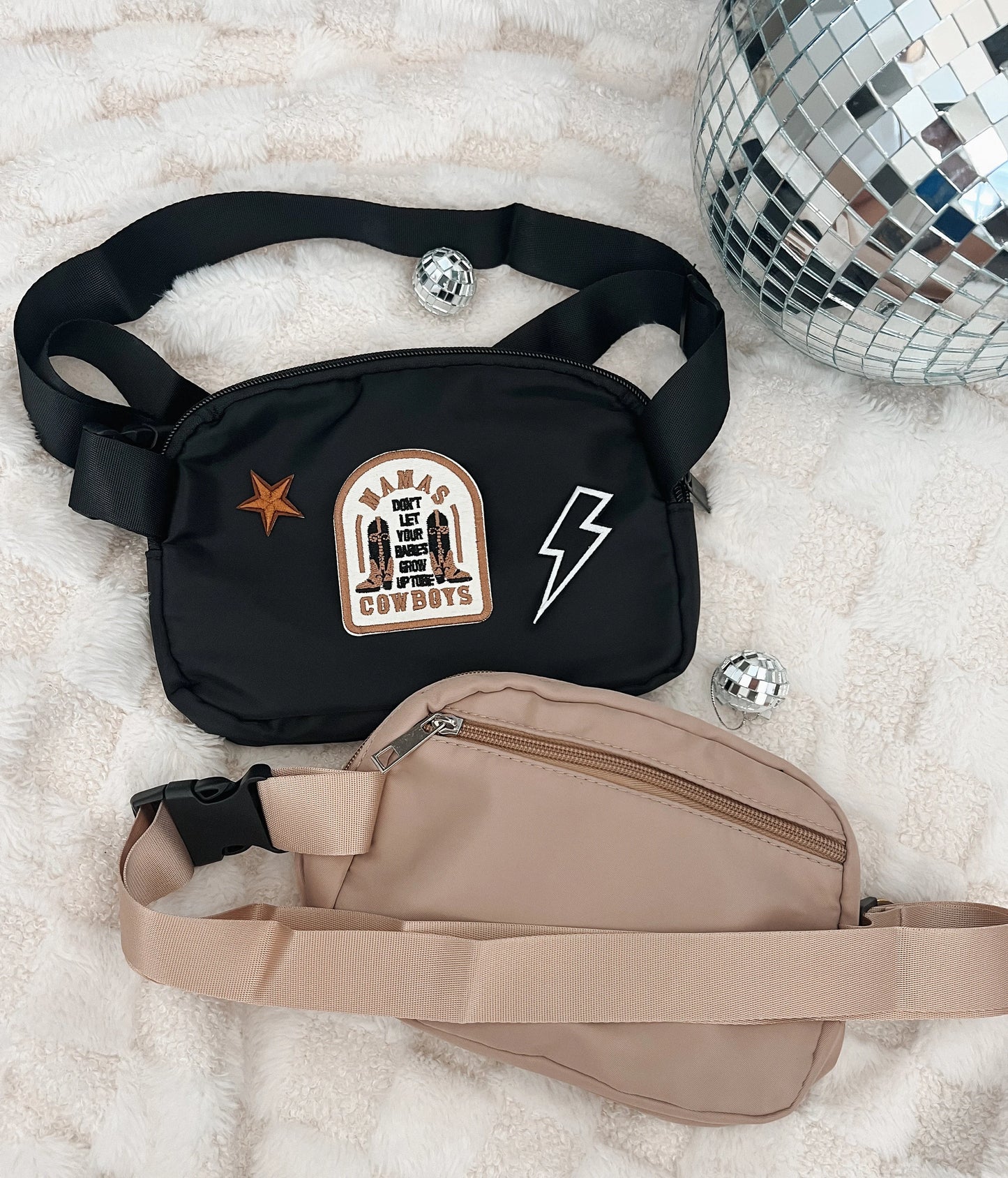Fanny Pack With Patches, Cross Body Concert Bag, Stadium Approved Purse, Patch Stadium Bag, Country Concert Bag