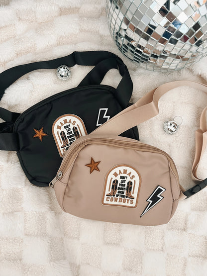 Fanny Pack With Patches, Cross Body Concert Bag, Stadium Approved Purse, Patch Stadium Bag, Country Concert Bag